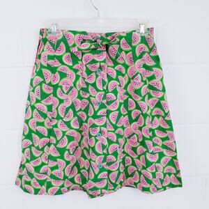 80s Vintage C. Elliott Mom Skirt Watermelon Print Size 6